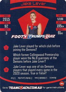 2021 Team Coach AFL #37 Jake Lever Back